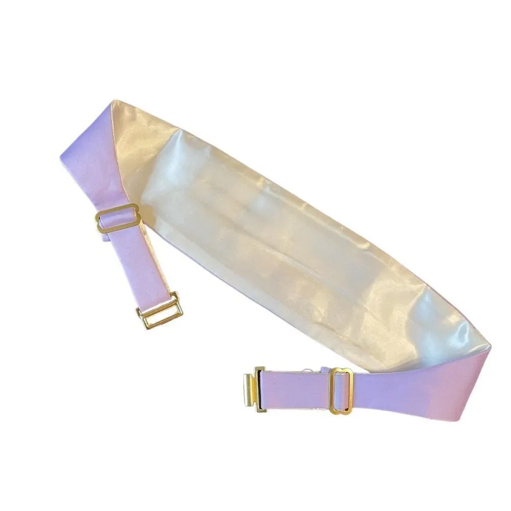 Lavender Purple Bow tie and matching Cummerbund -Vintage.